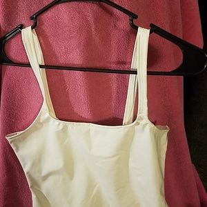 Flirty Shiny stretchy little white dress